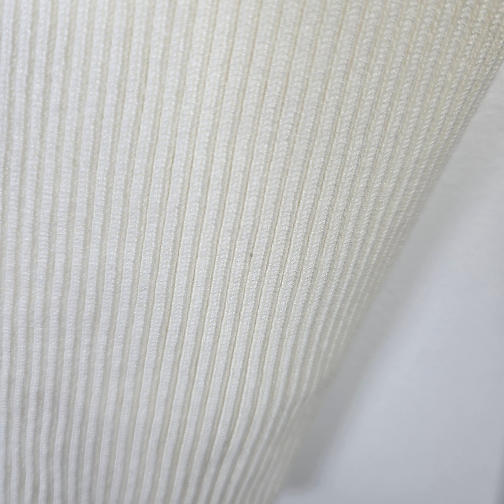 Abercrombie & Fitch Cream Ribbed Knit Long Sleeve‎ Top Ladies Size L - Picture 5 of 7